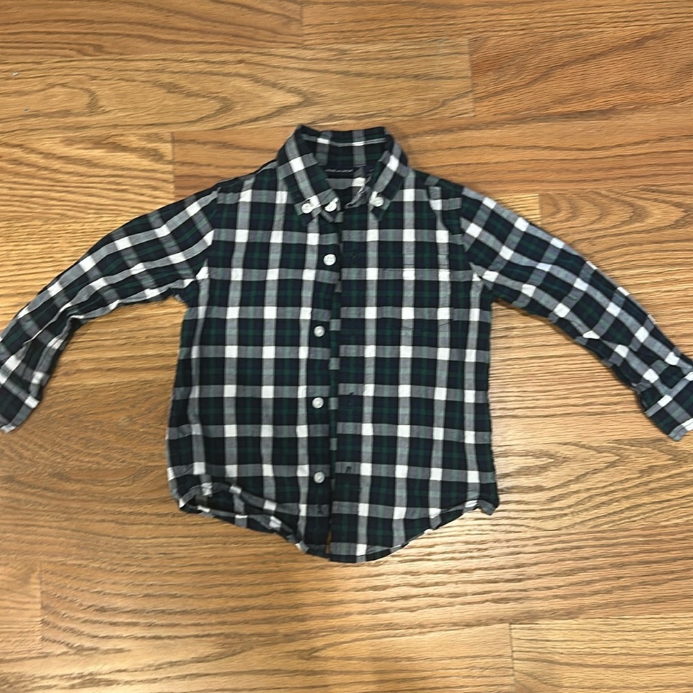 Janie and Jack Plaid Button Down